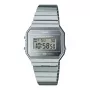 CASIO A700WEV-7A Relógio Digital Unissexo Prateado Aço Inoxidável 37,4 mm