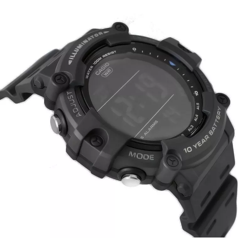 Relógio digital de homem Casio AE-1500WH-8BVEF – bracelete de resina, 100m à prova de água, hora mundial