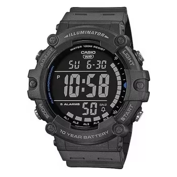 Relógio digital de homem Casio AE-1500WH-8BVEF – bracelete de resina, 100m à prova de água, hora mundial