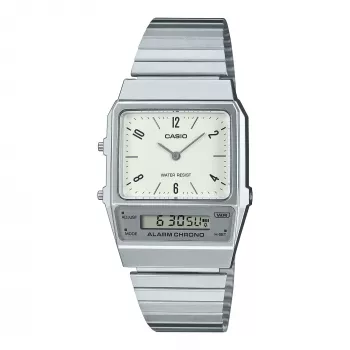 CASIO AQ-800E-7A2EF Relógio analógico-digital unissexo, prateado, 32 mm