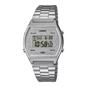 Relógio digital CASIO B640WDG-7DF unissexo 38,9mm prateado aço inoxidável