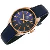 Casio Edifice EFV-150CL-2AVUEF relógio de homem com mostrador azul e bracelete de pele castanha