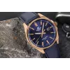 Casio Edifice EFV-150CL-2AVUEF relógio de homem com mostrador azul e bracelete de pele castanha