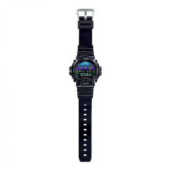 Relógio digital CASIO G-SHOCK DW6900RGB1ER 54mm preto resina