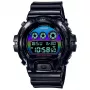 Relógio digital CASIO G-SHOCK DW6900RGB1ER 54mm preto resina