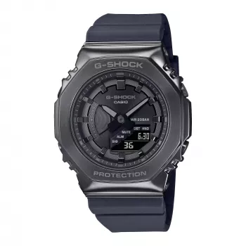 CASIO G-SHOCK GMS2100B8AER relógio de senhora analógico-digital, 40,4mm, bracelete de resina cinzenta