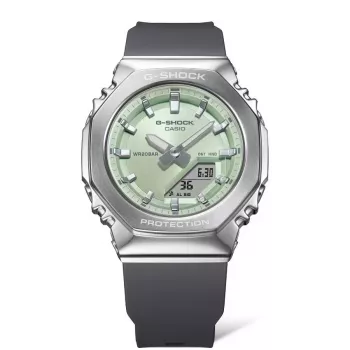 CASIO G-SHOCK Relógio analógico-digital mulher GM-S2110-3AER 42,9mm verde resina/aço inoxidável