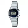 Relógio digital de mulher CASIO LA-670WD-1DF prateado aço inoxidável 24 mm