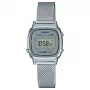 Relógio digital de mulher CASIO LA670WEM-7DF em tom prateado 30,3 mm