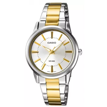 CASIO LTP-1303SG-7AVDF relógio de senhora analógico de quartzo com bracelete de aço inoxidável e indicação da data