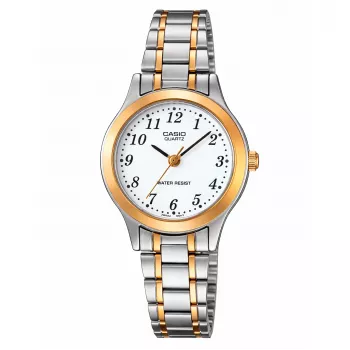 Relógio de quartzo analógico CASIO LTP1128G7BRDF mulher 33mm dourado aço inoxidável