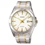 Relógio de homem CASIO analógico de quartzo MTP-1308SG-7A aço inoxidável bicolor 43,5mm