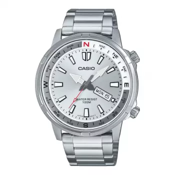 Relógio analógico de homem CASIO MTD130D7AVDF 44 mm aço inoxidável