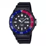 CASIO MRW-230H-1E2 relógio analógico de quartzo para homem com bracelete de resina, caixa de 47,9mm, mostrador preto, resistência à água 100m