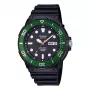 CASIO MRW-230H-1E3 relógio analógico de quartzo para homem com mostrador preto e bracelete de resina preta, caixa de 47,9mm