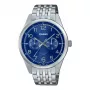 Relógio de quartzo analógico de homem CASIO MTP-E340D-2AVDF 42 mm aço inoxidável mostrador azul data