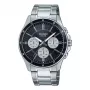 CASIO MTP1374D1A3VD relógio de homem analógico de quartzo com indicação de dia e data, bracelete de aço inoxidável, 47mm caixa