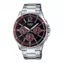 Relógio de quartzo analógico de homem CASIO MTP1374D5AVDF aço inoxidável mostrador castanho cor prateada 43,5mm