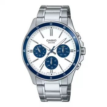 Relógio de homem CASIO MTP1374D7A2VD analógico de quartzo 47 mm aço inoxidável