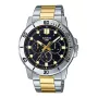 Relógio de quartzo analógico de homem CASIO MTPVD300SG1EU 45 mm aço inoxidável bicolor prateado/dourado