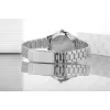 Relógio analógico de quartzo CASIO LTP-1128A-7B para mulher 33 mm mostrador prateado aço inoxidável