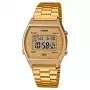 Relógio digital de mulher CASIO B640WGG-9DF tom ouro rosa aço inoxidável