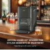CASO IceBall Pro Máquina automática de fazer esferas de gelo – 130 W, 1,3 l, preto mate