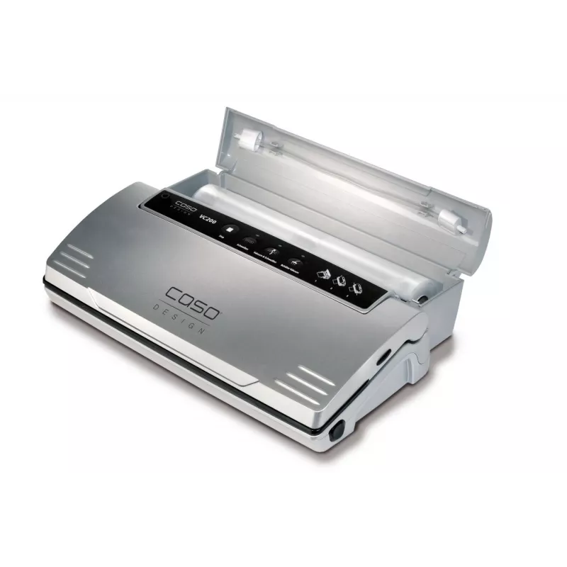 CASO VC200 máquina de vácuo de barra 120W com controlo de temperatura, prateado