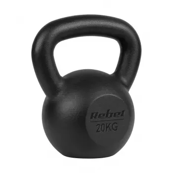 Kettlebell de ferro fundido 20kg, REBEL ACTIVE