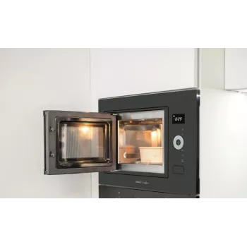 CATA MC B250 DT GBK 07510316 Micro-ondas de encastrar, 25 L, 900 W, grelhador de 1200 W, preto