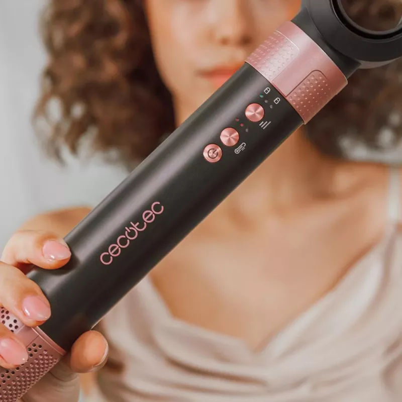 Cecotec Bamba CeramicCare 14-in-1 AirGlam Multi-Styler de ar quente preto