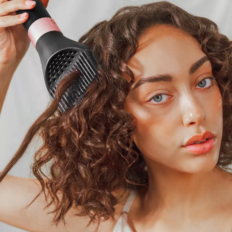 Cecotec Bamba CeramicCare 14-in-1 AirGlam Multi-Styler de ar quente preto