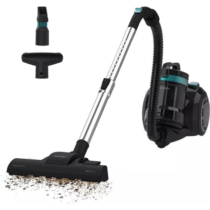 Cecotec Conga Rockstar Cyclonic Plus Aspirador sem Saco 800W 2L Preto