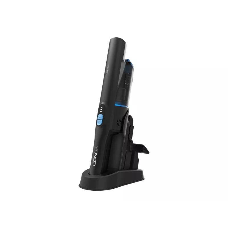 Cecotec Conga Rockstar Micro+ Animal Aspirador de Mão com Bateria, 200 W, 16,8 V, 40 min de Autonomia, Preto