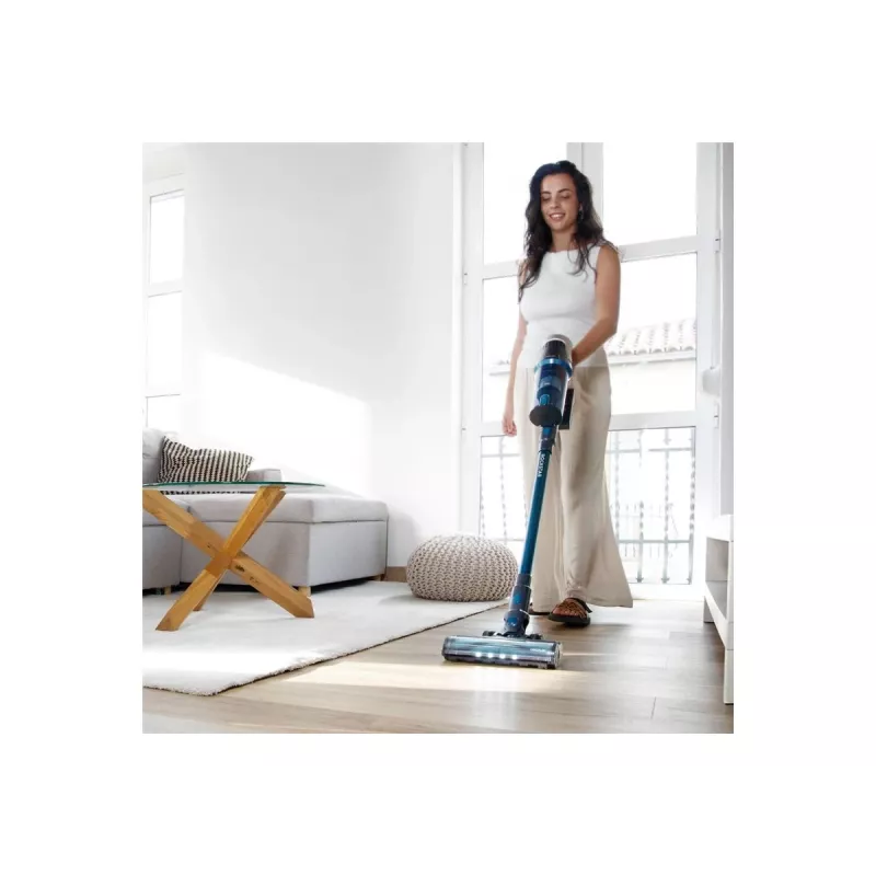 Aspirador de mão sem fio Cecotec Conga Rockstar P50 X-Treme, 400 W, 33,6 V, 60 min de autonomia, preto/azul