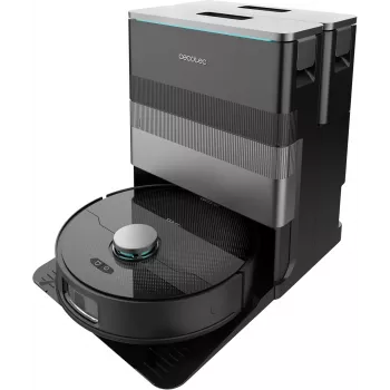 Cecotec Conga X70 Robô Aspirador, 15000 Pa, 5200 mAh, 240 min, Húmido e Seco, Preto