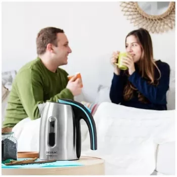 Cecotec Chaleira elétrica ThermoSense 220 Steel 1630 W 1,2 L Aço inoxidável Base rotativa 360°
