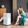 Cecotec Ar condicionado móvel ForceClima 7550 Style Connected, 7000 BTU/h, branco, Wi-Fi, telecomando