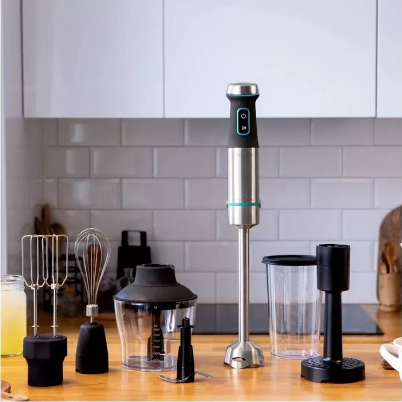 Varinha mágica Cecotec Power TitanBlack 1200 XL PerfectCream&Crush, 1200 W, aço inoxidável/preto