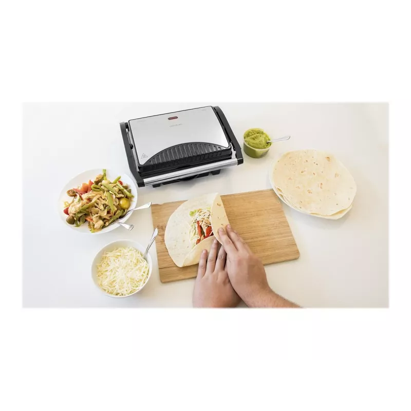 Cecotec Rock'nGrill 1000 Grelhador elétrico 1000 W preto/inox