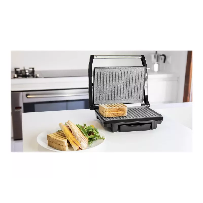 Cecotec Rock'nGrill 1000 Grelhador elétrico 1000 W preto/inox