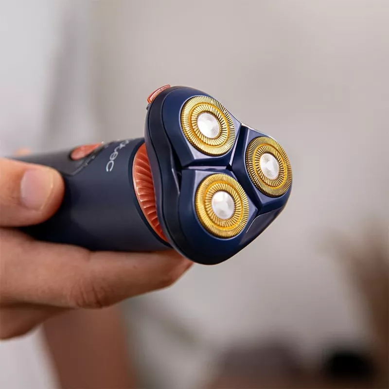 Máquina de barbear Cecotec PrecisionCare Aluminium Pro, autonomia 80 min, molhado e seco, azul