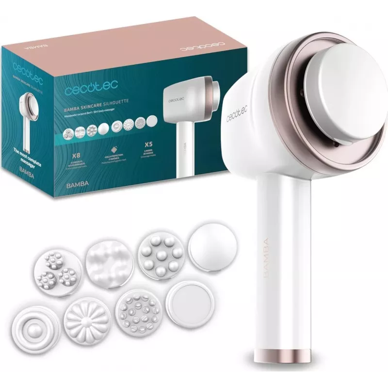 Cecotec SkinCare Aparelho de massagem facial Push Up, branco