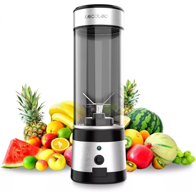 Liquidificadora Cecotec Smoothie WanderlustMix USB portátil 126 W 0,4 L trituração de gelo Inox
