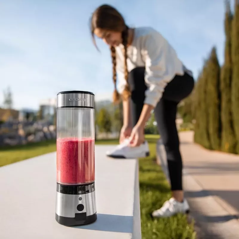 Liquidificadora Cecotec Smoothie WanderlustMix USB portátil 126 W 0,4 L trituração de gelo Inox