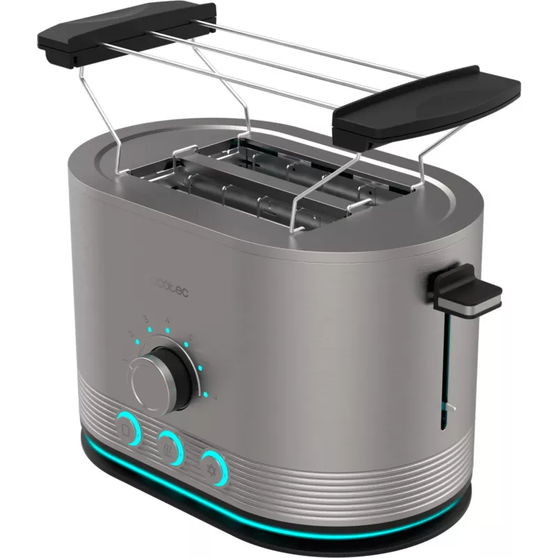 CECOTEC Torradeira Shine&Toast Double (aço inoxidável, 850 W, 2 fatias)