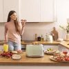 Cecotec Torradeira Toast&Taste 800 Vintage 850 W 2 ranhuras Aço inoxidável Verde-claro