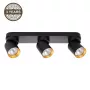 Lâmpada de teto Tunis 3xGU10 ML9937 preto/dourado