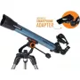 Telescópio refrator Celestron Inspire 70AZ ampliação 35x preto, azul