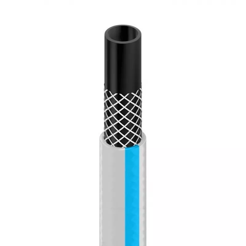CELLFAST 10-421 PLUS 30 m 1/2 polegadas Mangueira de jardim PVC 3 camadas subterrânea azul/branco